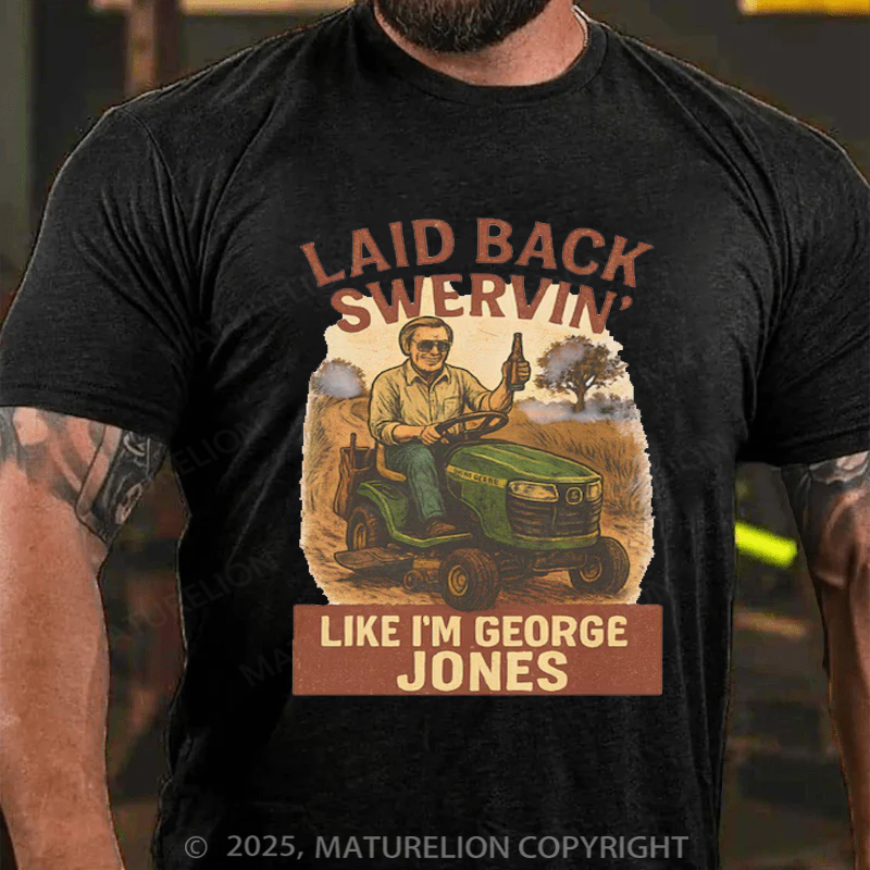 Maturelion Men's T-shirt Country Music Dirt Road Anthem Cotton T-shirt