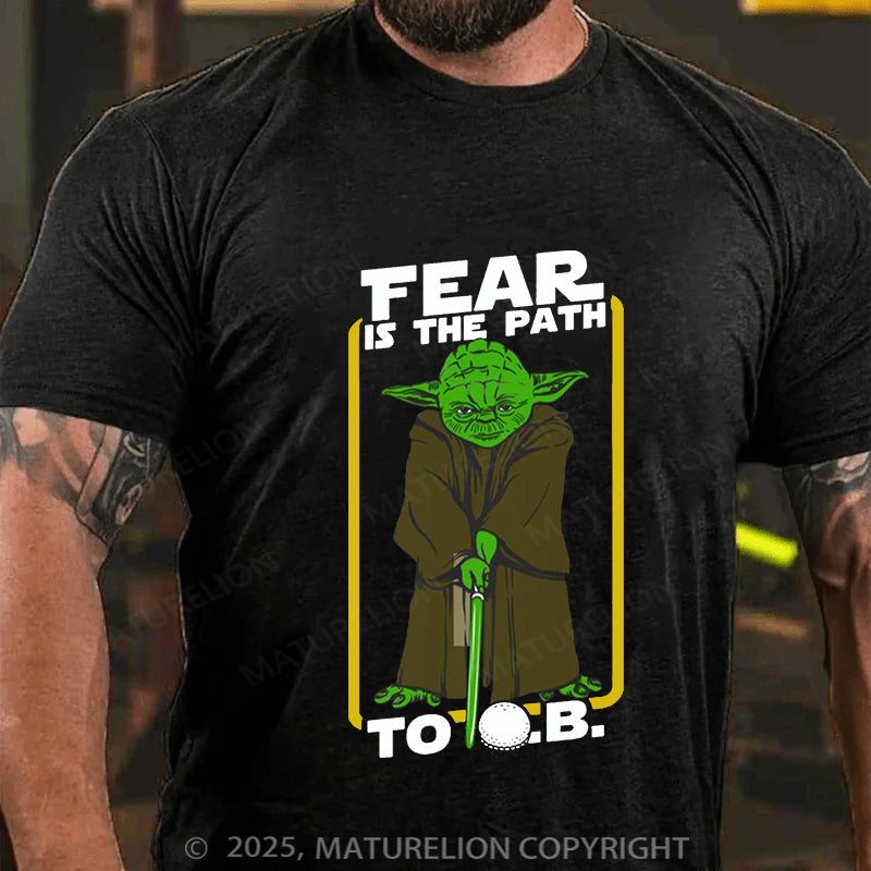 Maturelion Men's T-shirt TEAR IS THE PATH Cotton T-shirt