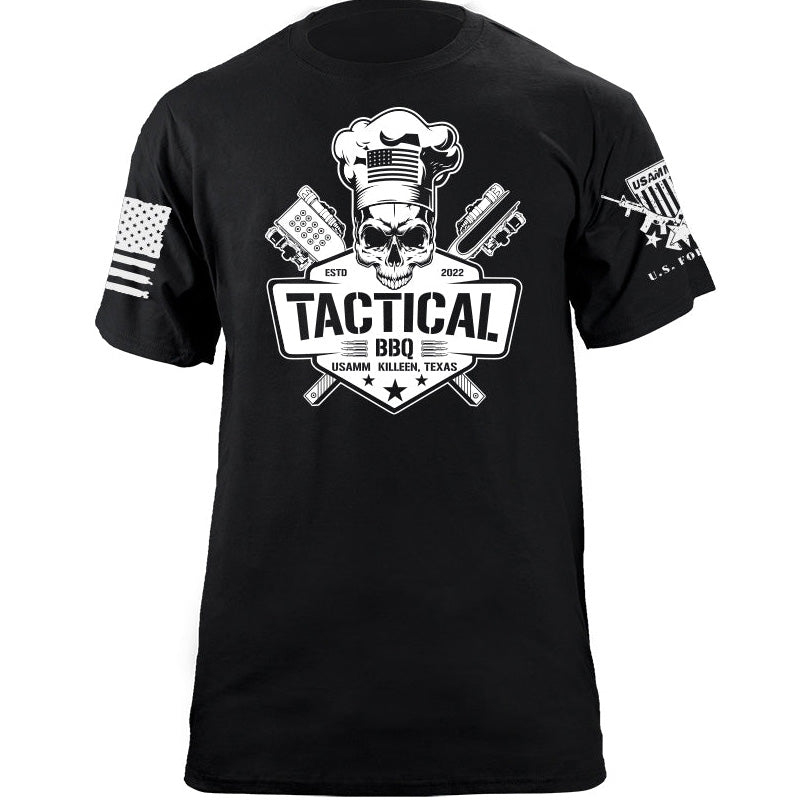 Maturelion Men's T-shirt Tactical BBQ Sign Cotton T-shirt