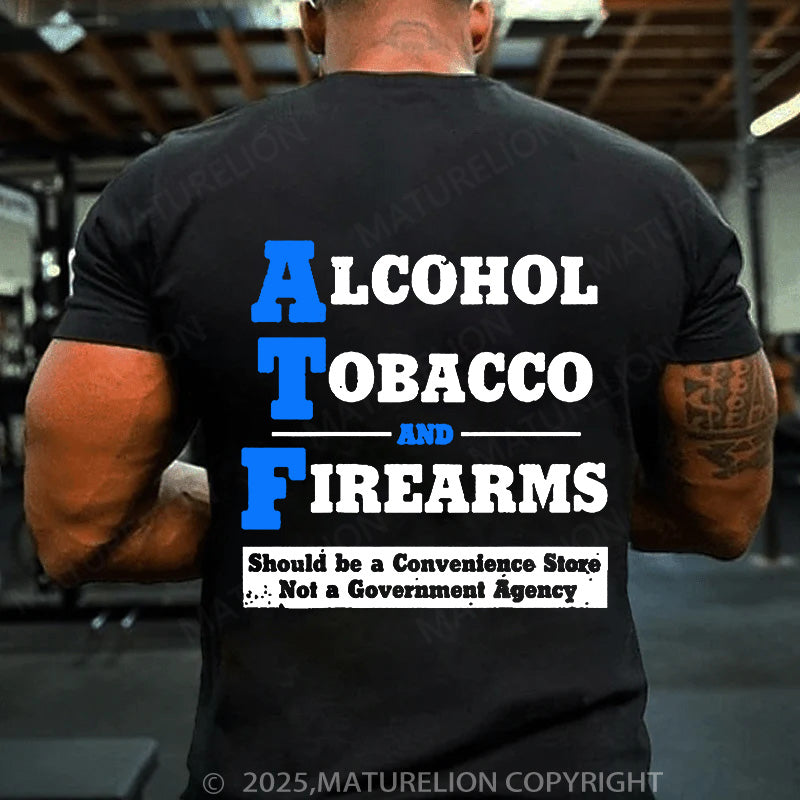 Maturelion Men's T-Shirt Not A Government Agency Cotton T-Shirt