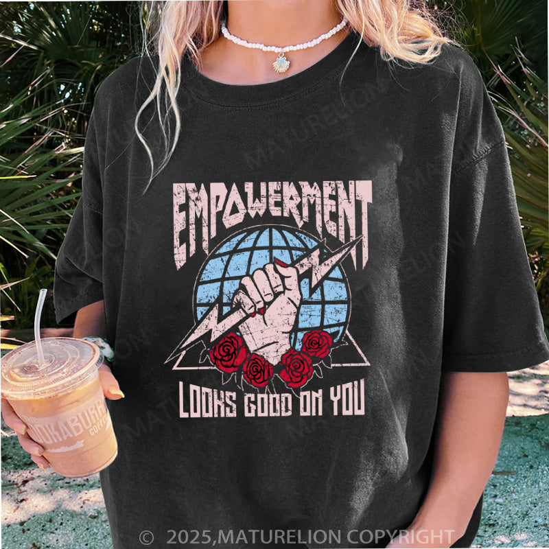 Maturelion Women's T-shirt Empowerment  DTG Washed T-shirt