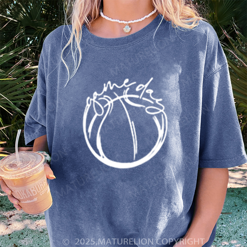 Maturelion Women's T-shirt Game day DTG Washed T-shirt