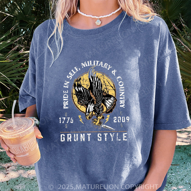 Maturelion Women's T-shirt War Eagle Oversized DTG Washed T-shirt