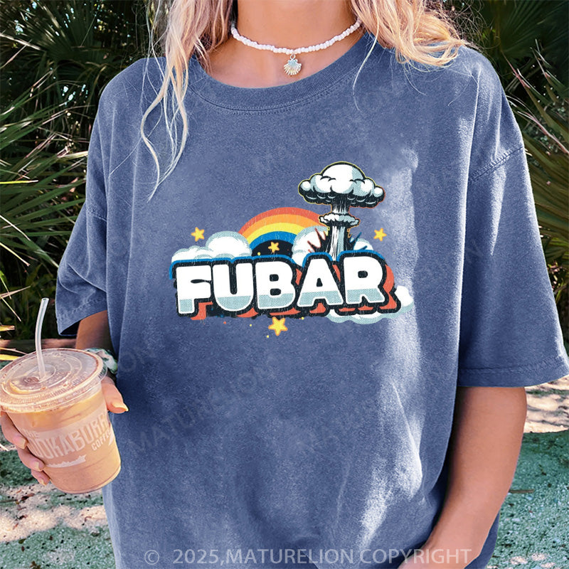 Maturelion Women's T-shirt FUBAR  DTG Washed T-shirt