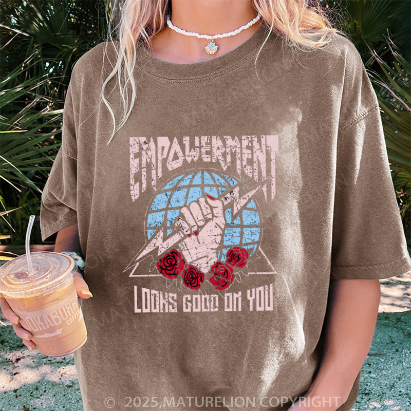 Maturelion Women's T-shirt Empowerment  DTG Washed T-shirt