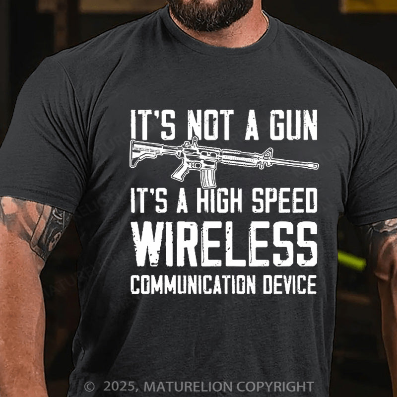 Maturelion Men's T-shirt It's Not A Gun Cotton T-shirt