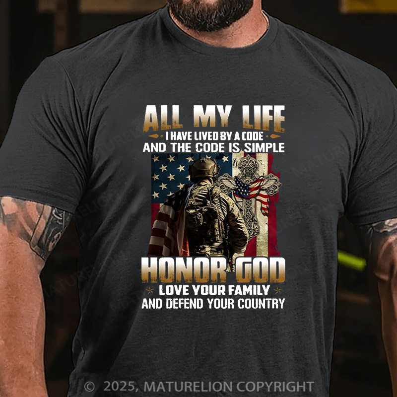 Maturelion Men's T-shirt U.S Veteran T-Shirt ! Order Here Cotton T-shirt