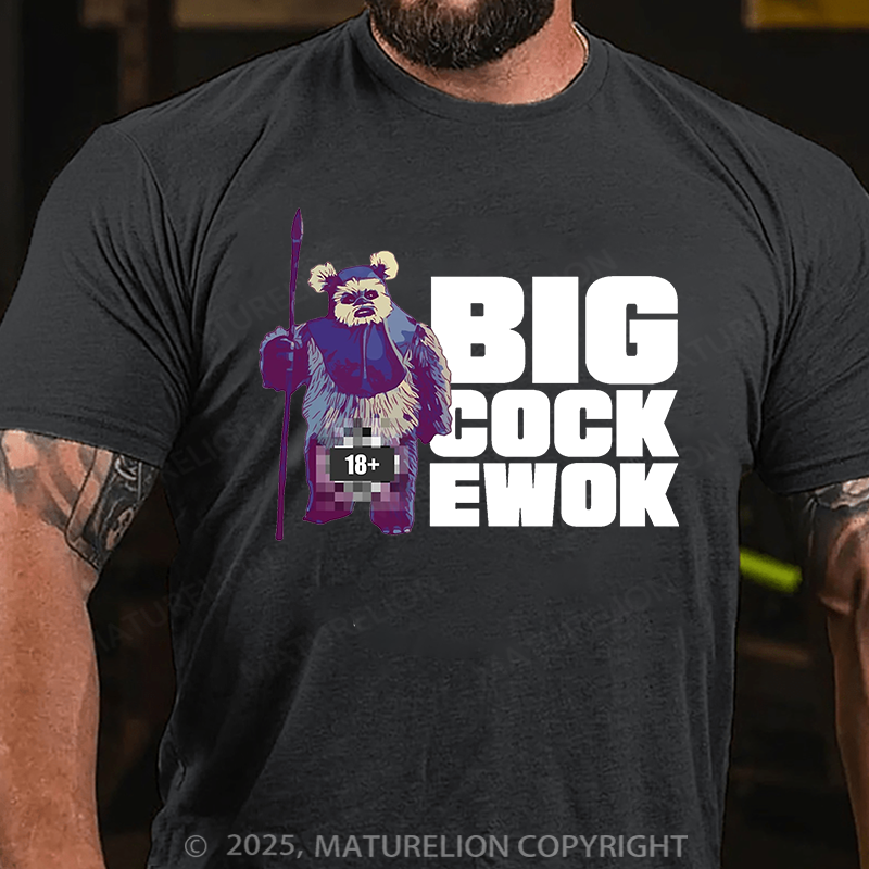 Maturelion Men's T-shirt Well Endowed Ewok Classic Cotton T-shirt