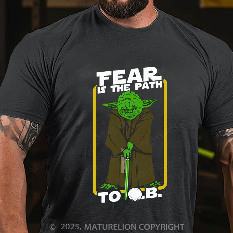 Maturelion Men's T-shirt TEAR IS THE PATH Cotton T-shirt