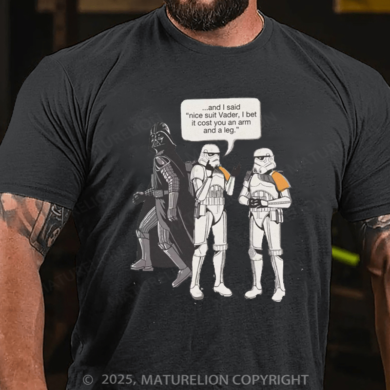 Maturelion Men's T-Shirt Trooper Joke Cotton T-Shirt