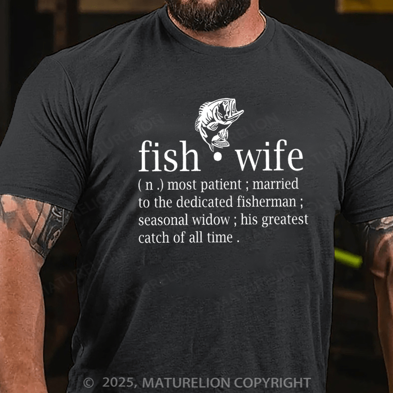 Maturelion Essential T-Shirt Fish Wife Cotton T-shirt