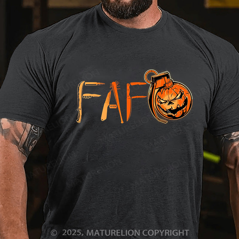 Maturelion Men's T-shirt Found Out Cotton T-shirt