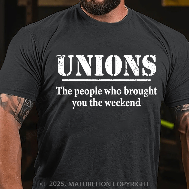 Maturelion Men's T-shirt Thank A Union 4th Of July T-shirt