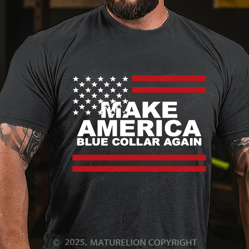 Maturelion Men's T-shirt Great Again Cotton T-shirt