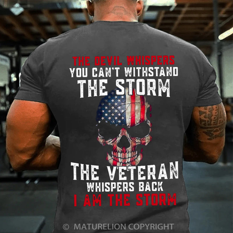 Maturelion Men's T-shirt The Devil Whispers You Can't Withstand Cotton T-shirt