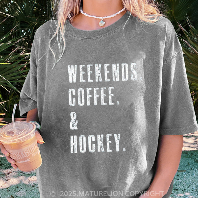 Maturelion Women's T-shirt Hockey DTG Washed T-shirt