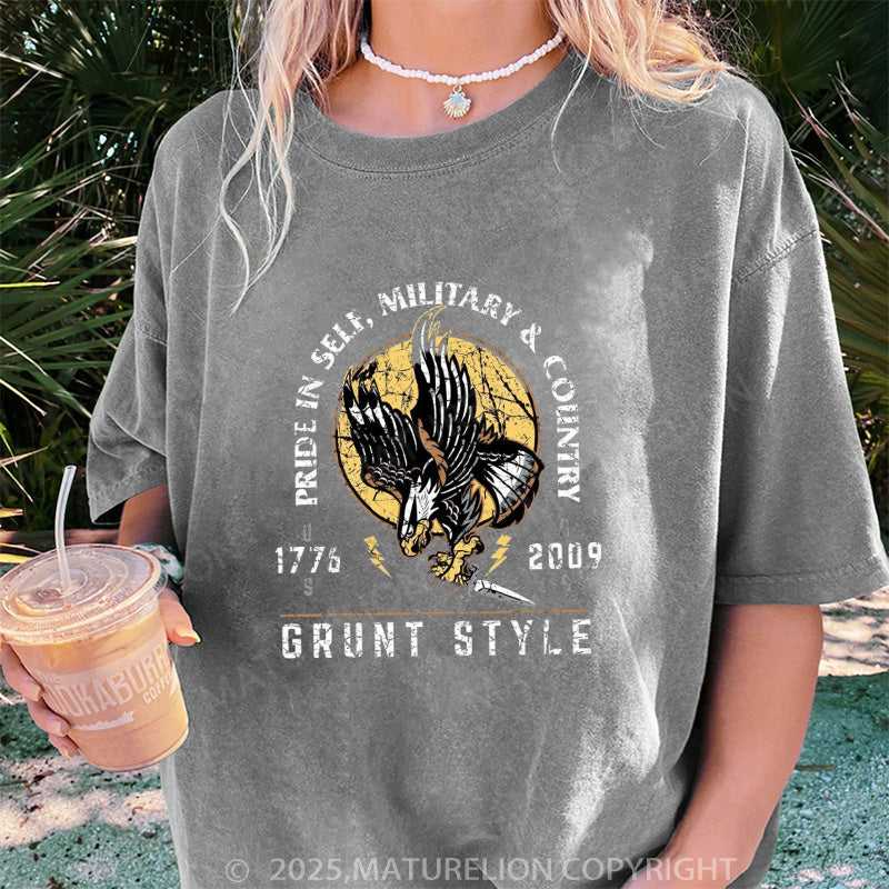 Maturelion Women's T-shirt War Eagle Oversized DTG Washed T-shirt