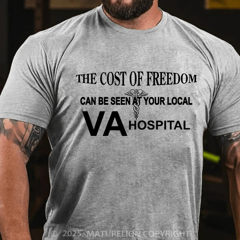 Maturelion Men's T-shirt The Cost of Freedom Cotton T-shirt