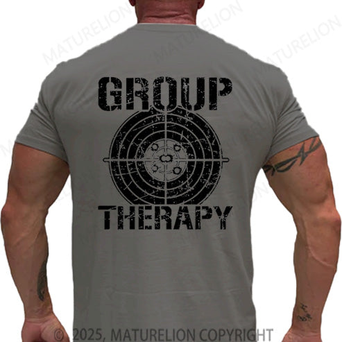 Maturelion Men's T-shirt Group Therapy Cotton T-shirt