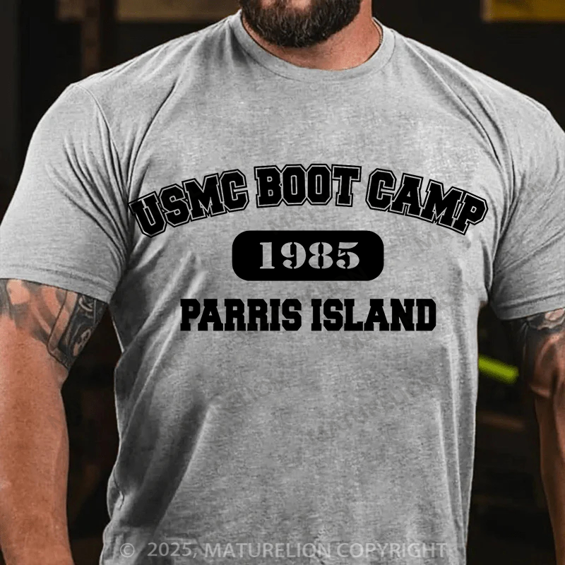 Maturelion Men's T-Shirt USMC Boot Camp Cotton T-Shirt