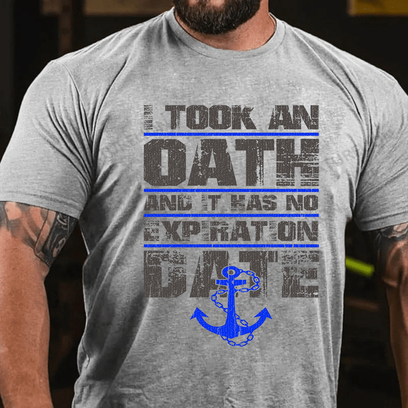 Maturelion Men's T-shirt I Took An Oath Cotton T-shirt