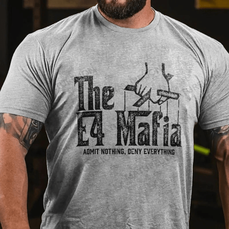 Maturelion Men's T-shirt 7.62 Design File 13 E-4 Mafia Admit Nothing Deny Everything Cotton T-shirt