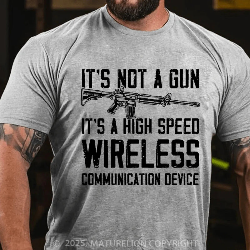Maturelion Men's T-shirt It's Not A Gun Cotton T-shirt