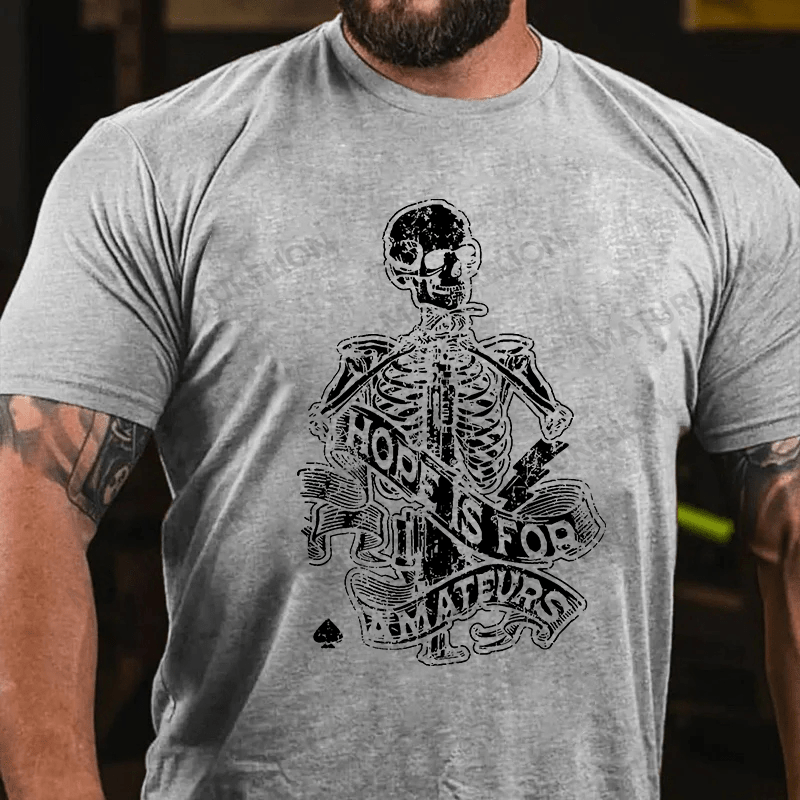Maturelion Men's T-shirt Hope Is For Amateurs Cotton T-shirt