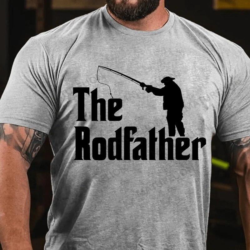 Maturelion Men's T-shirt The Rodfather Father's Day T-shirt