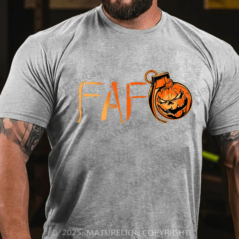 Maturelion Men's T-shirt Found Out Cotton T-shirt
