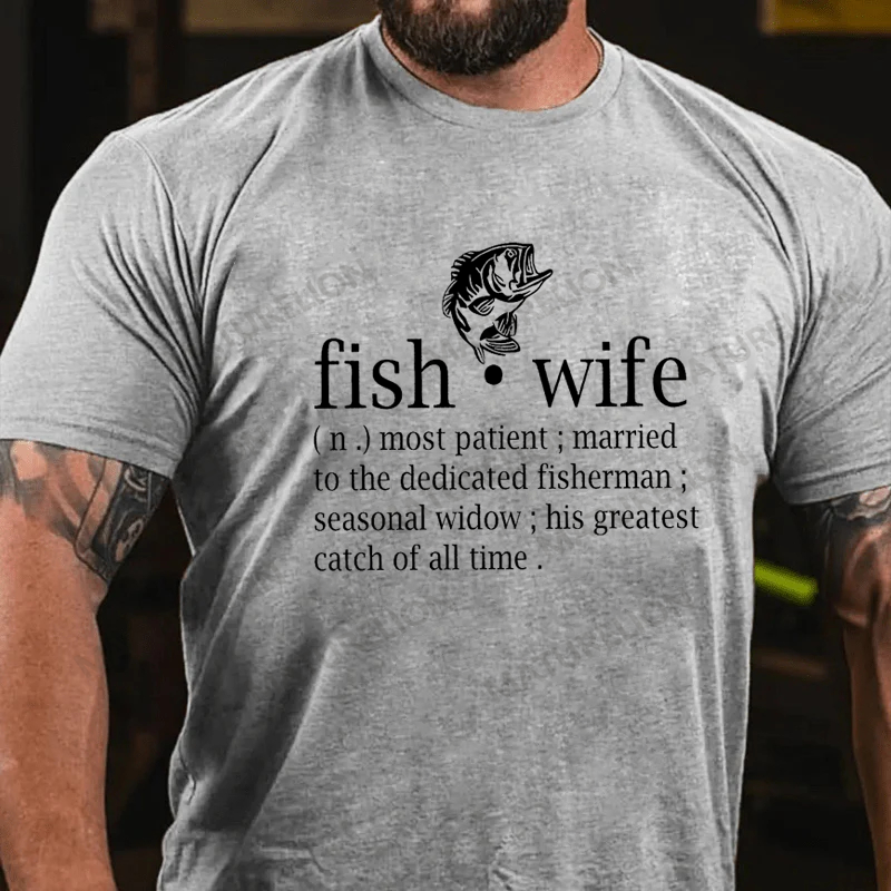 Maturelion Essential T-Shirt Fish Wife Cotton T-shirt