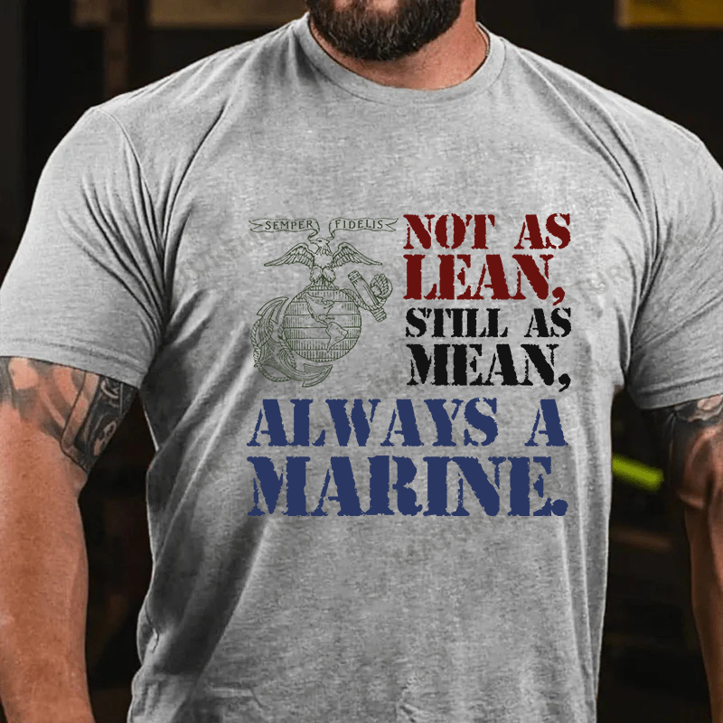 Maturelion Men's T-shirt Not As Lean Full Front Cotton T-shirt