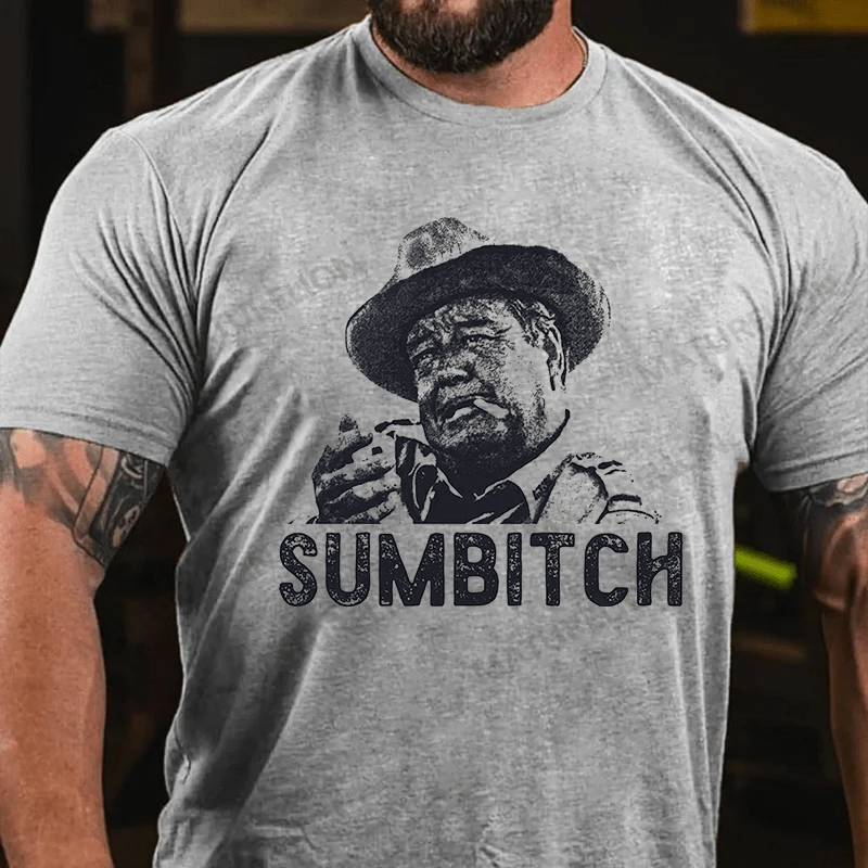 Maturelion Men's T-Shirt Sumbitch Cotton T-Shirt