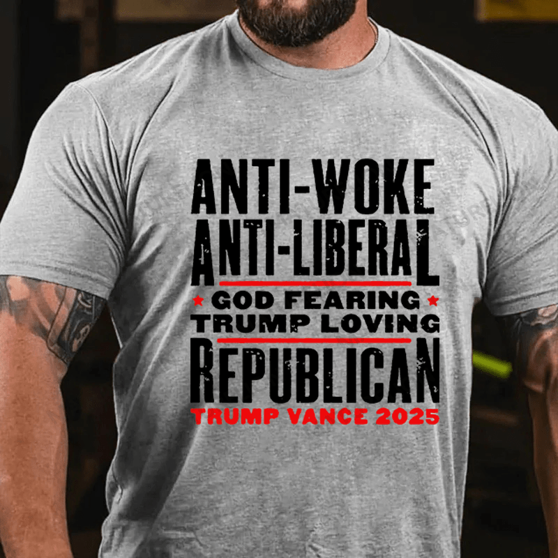 Maturelion Men's T-shirt ANTI-WOKE Cotton T-shirt