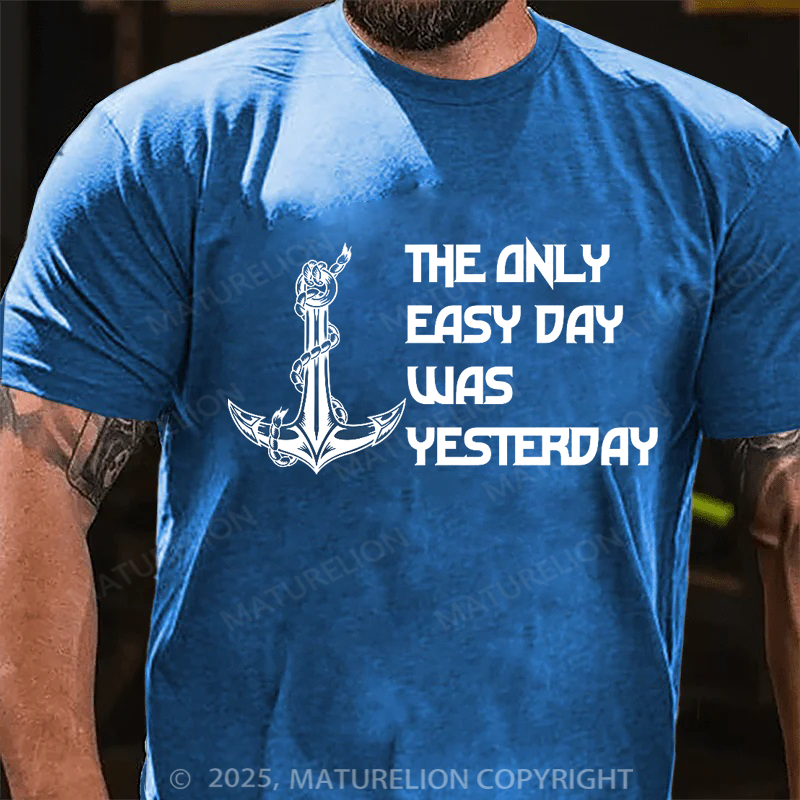 Maturelion Men's T-shirt Without discipline, there is no Marine Corp Cotton T-shirt