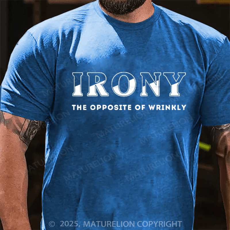 Maturelion Men's T-shirt Funny Puns Cotton T-shirt