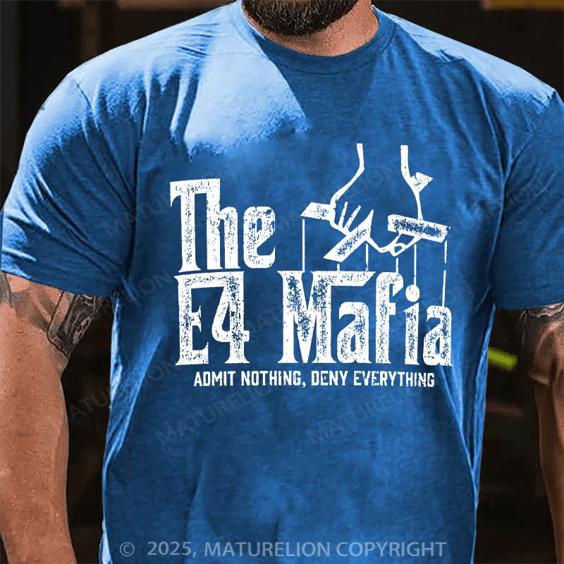 Maturelion Men's T-shirt 7.62 Design File 13 E-4 Mafia Admit Nothing Deny Everything Cotton T-shirt