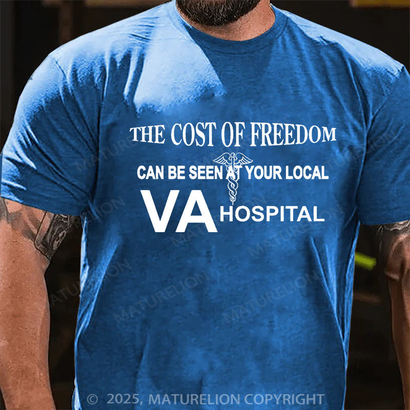 Maturelion Men's T-shirt The Cost of Freedom Cotton T-shirt