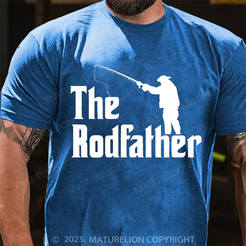 Maturelion Men's T-shirt The Rodfather Father's Day T-shirt