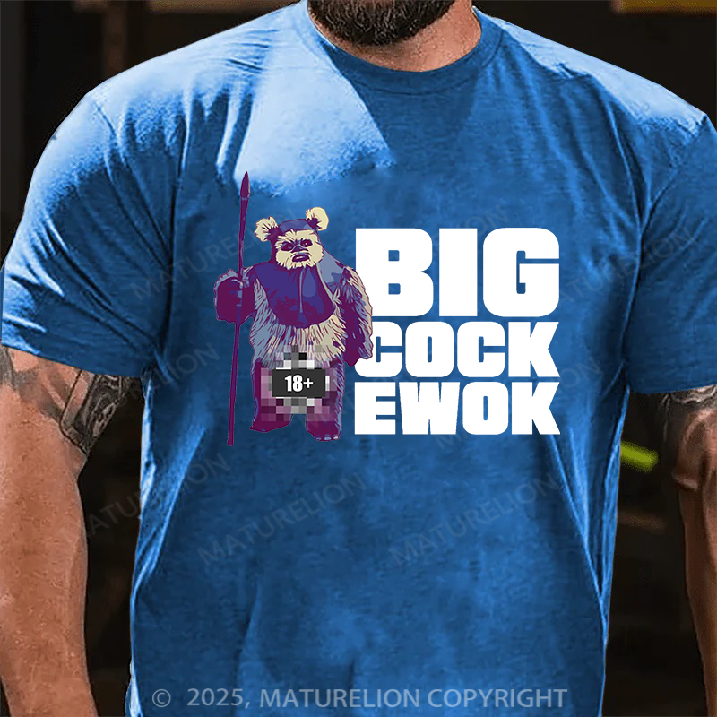 Maturelion Men's T-shirt Well Endowed Ewok Classic Cotton T-shirt