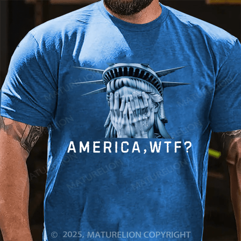 Maturelion Men's T-shirt Hands Off Cotton T-shirt