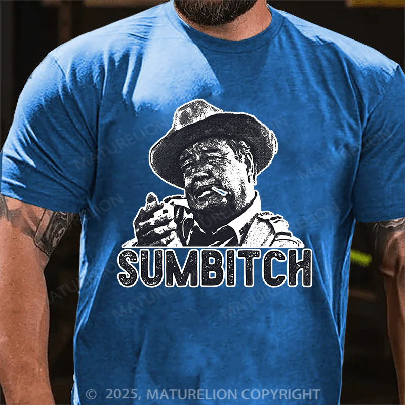 Maturelion Men's T-Shirt Sumbitch Cotton T-Shirt