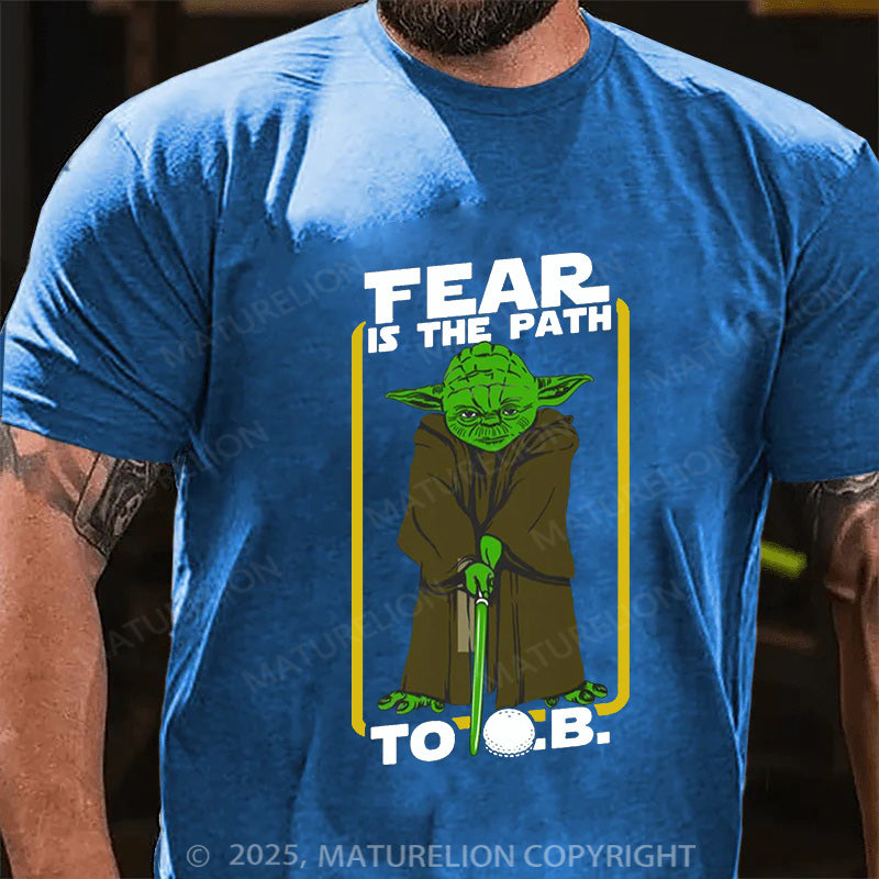 Maturelion Men's T-shirt TEAR IS THE PATH Cotton T-shirt