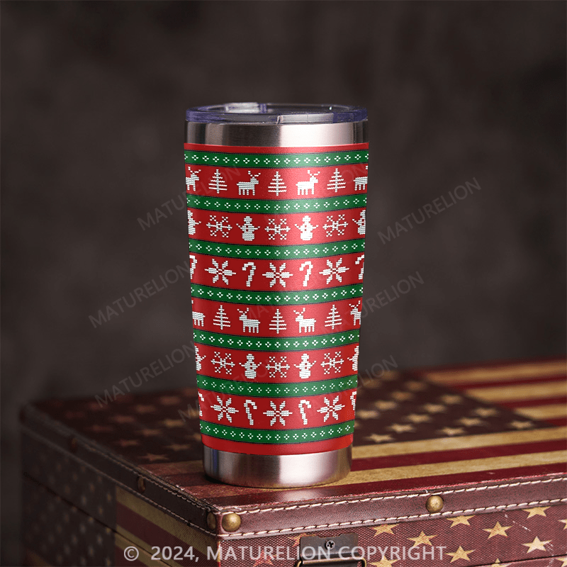 Maturelion Snowmen Christmas Tumbler