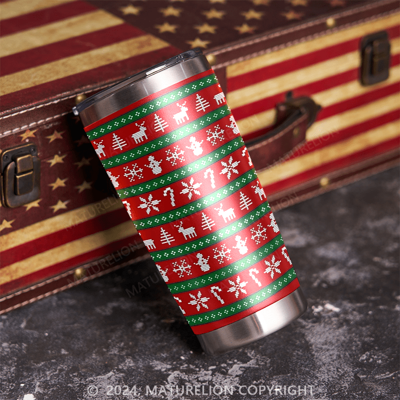 Maturelion Snowmen Christmas Tumbler