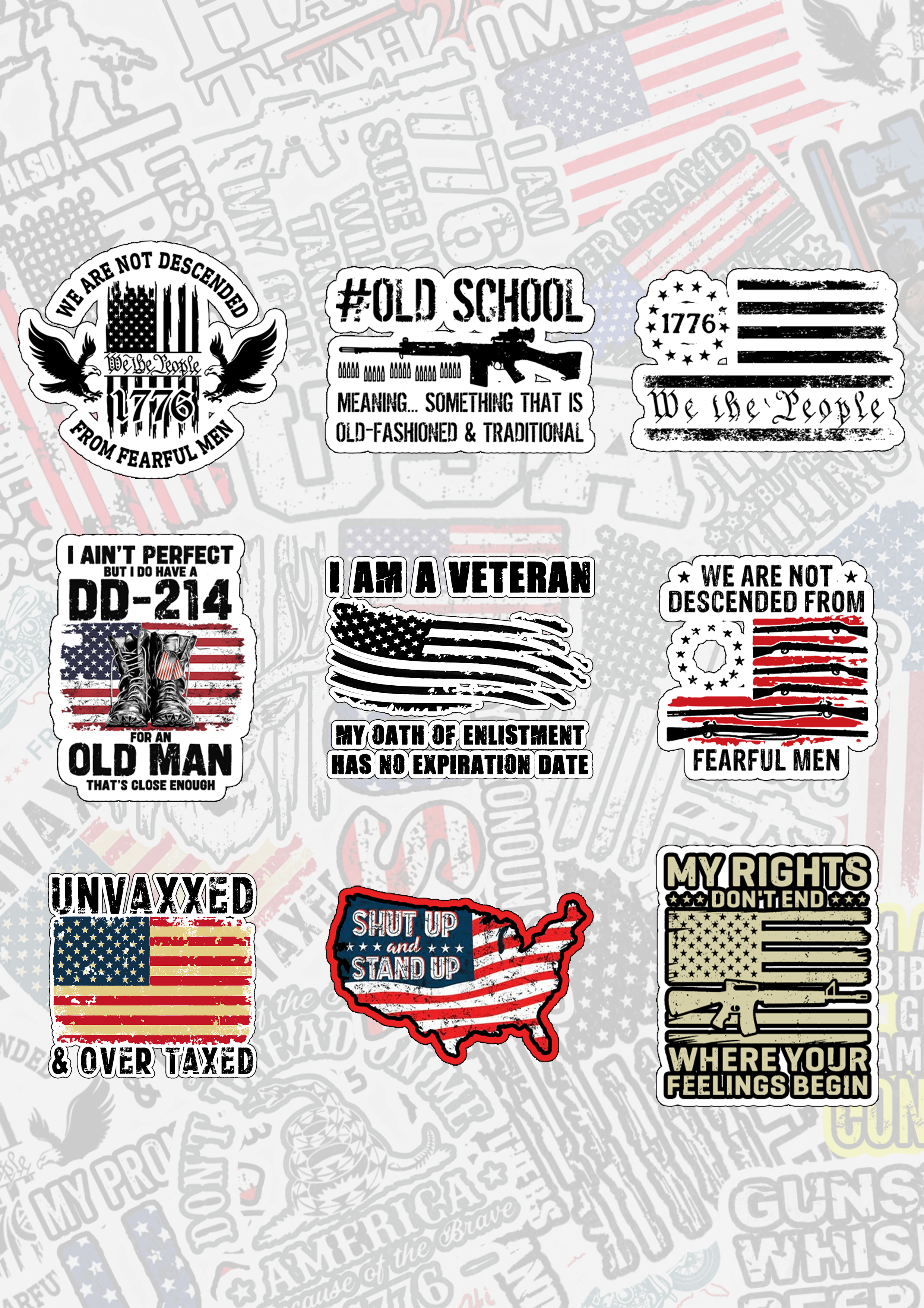 Maturelion Patriot Stickers