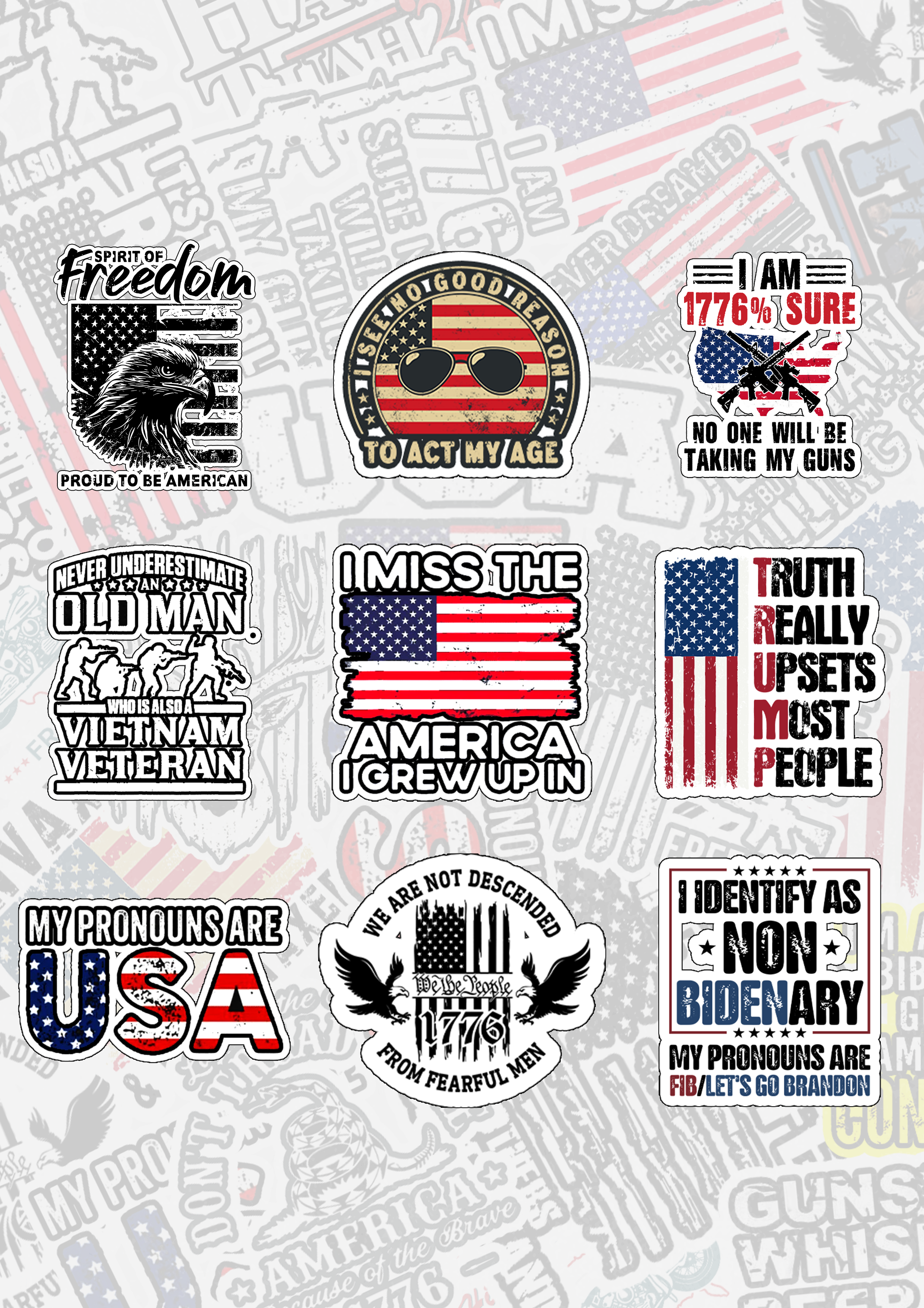 Maturelion Freedom Stickers