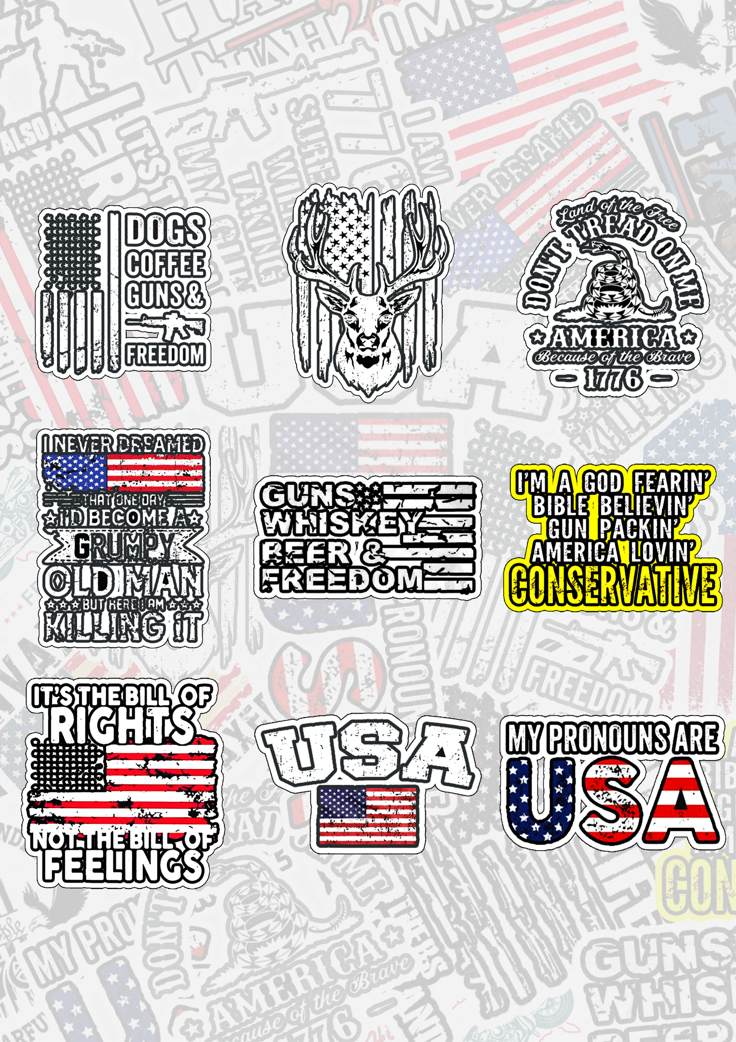 Maturelion Freedom Stickers