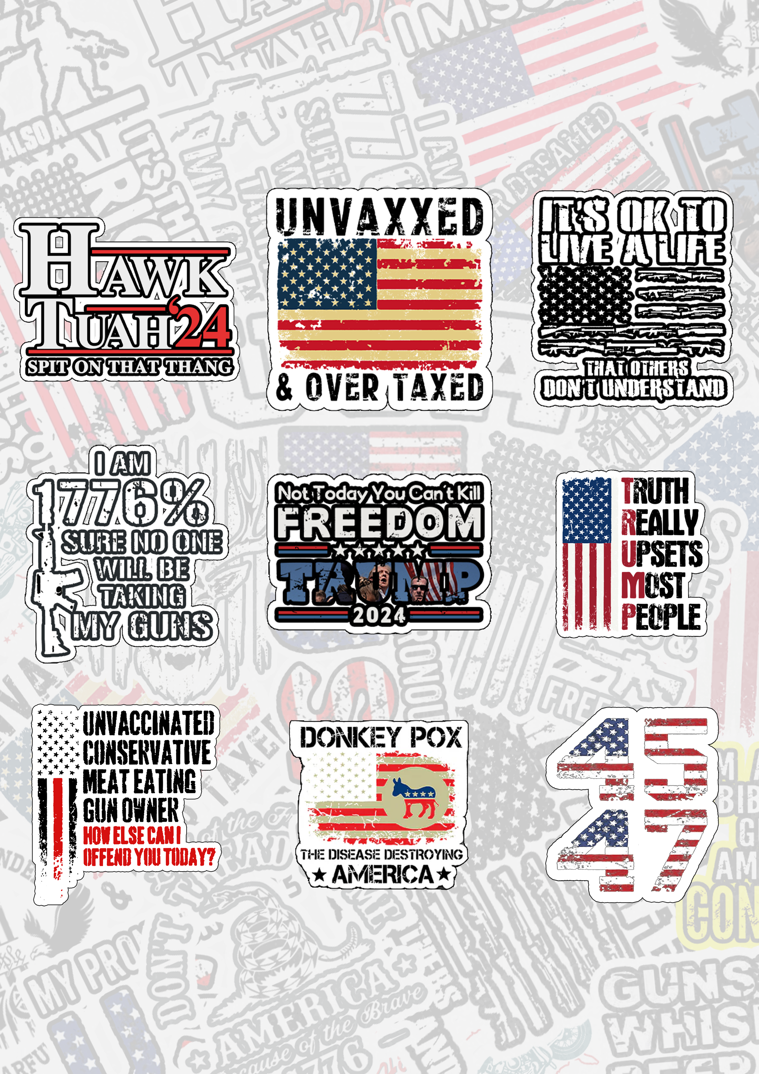 Maturelion Conservative Humor Stickers