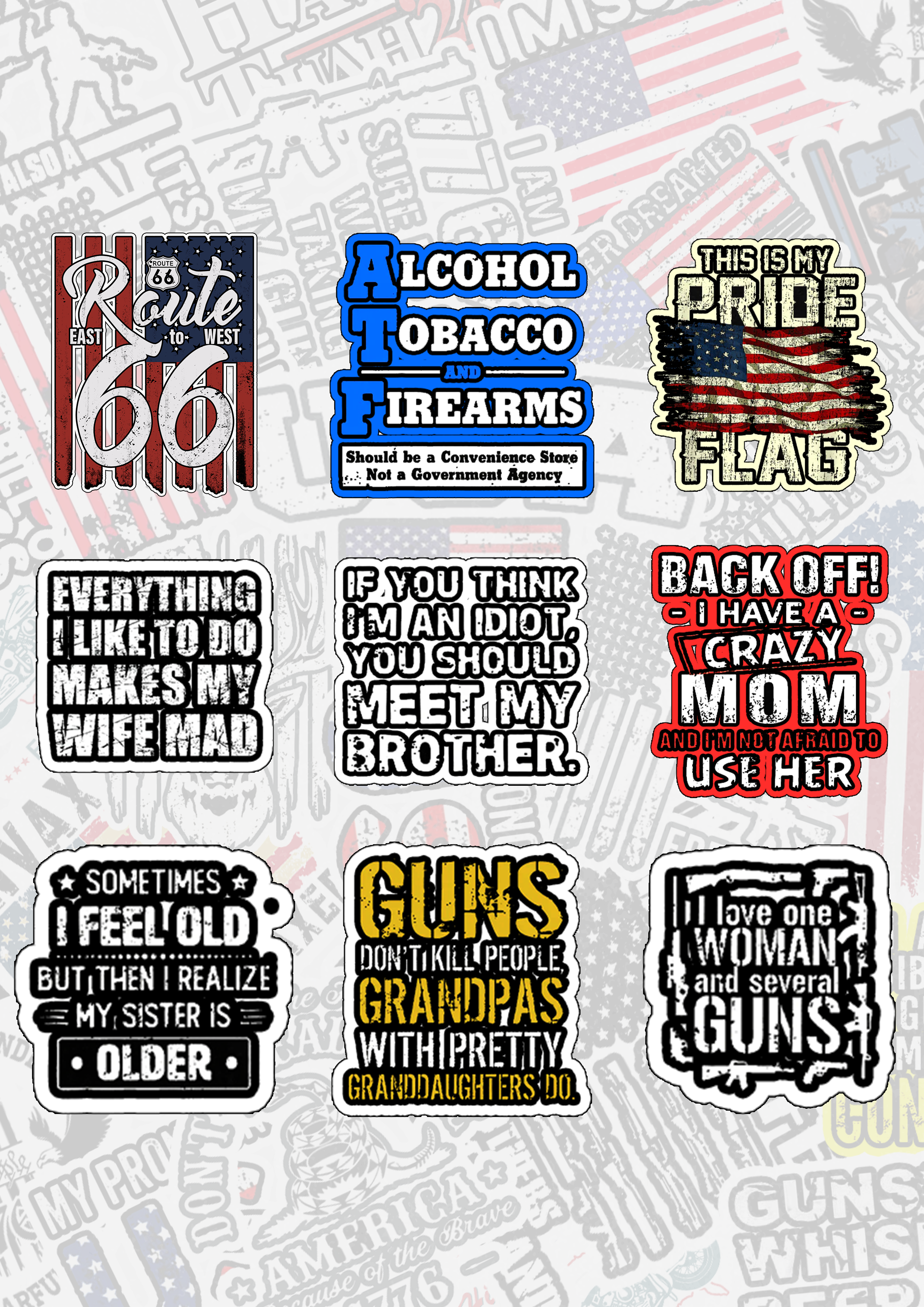 Maturelion Conservative Humor Stickers